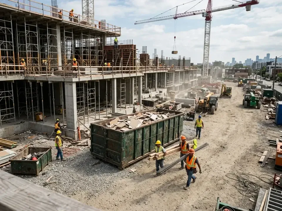 commercial-construction-site-w-002 — frequently asked questions, Low Cost Construction Dumpster Rental in Rockland, ME